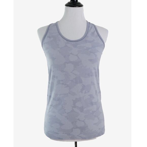 Athleta Size M Speedlight Tank Top Racerback Light Gray Camo*as is* - Picture 2 of 11